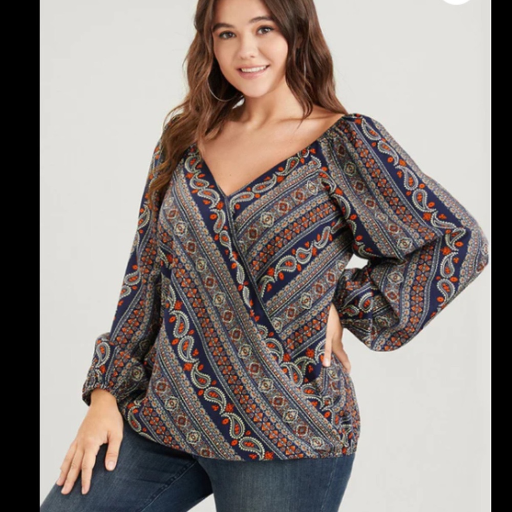 Bloomchic Patterned Women's Blouse - image 1